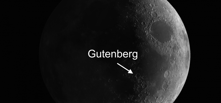 Gutenberg Crater and Counting Pleiades Stars with the Naked Eye – Lunar Highlights the Week of March 7