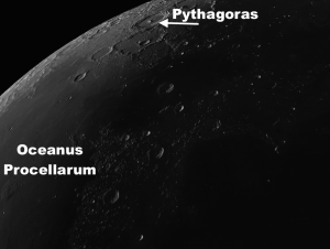 Lunar Objects the week of April 4 – 10 The complex crater Pythagoras
