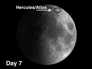 Best Time to View the Moon: View Two Moon Craters - Hercules and Atlas