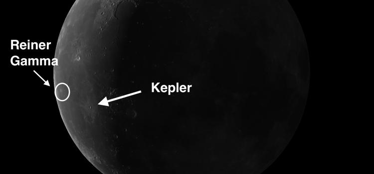 Crater Kepler has Impressive System of Splash Rays on Moon