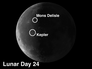 Mons Delisle and the crater Kepler