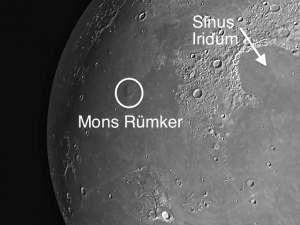 Mons Rümker dome on the moon