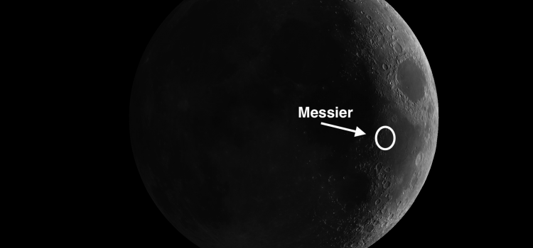 Messier – Small Pair of Moon Craters Have a Pair of Splash Rays that Resemble the Tails of a Comet