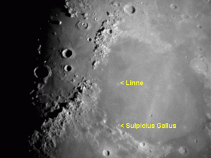 MoonCrater Linné, the Sulpicius Gallus Rilles 