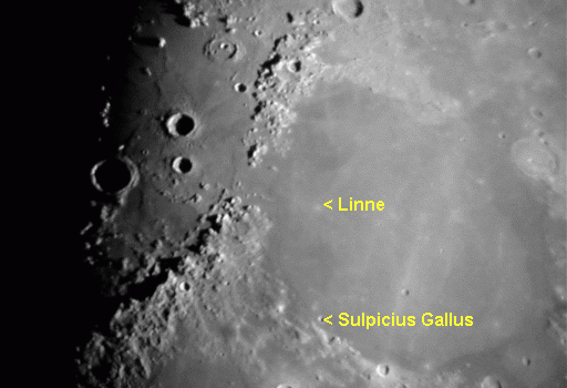 Three Features to Observe in Space: #MoonCrater Linné, the Sulpicius Gallus Rilles and the Orionid Meteor Shower