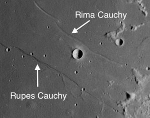 Rupes Cauchy on the Moon