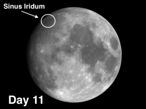 Sinus Iridum on the moon