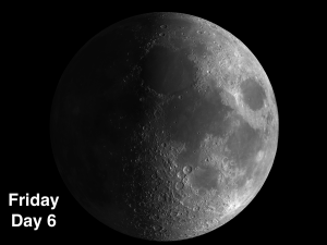 3 moon craters - Dawes. Moltke, Arago