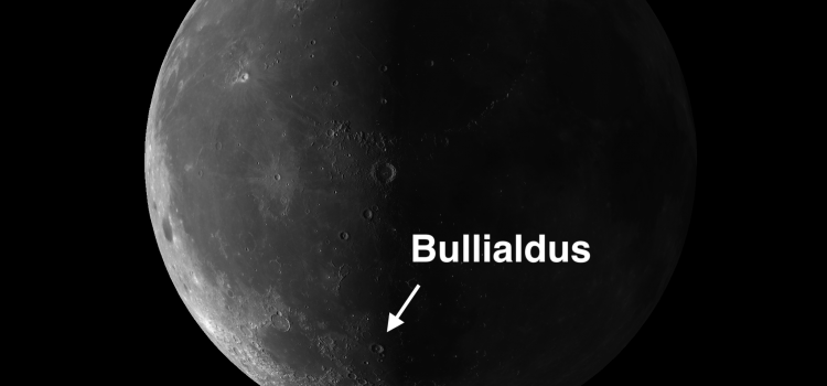 Moon Crater Bullialdus: Floor Creates a Small Illusion