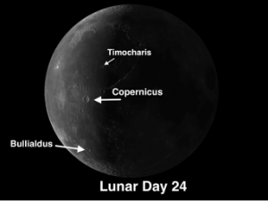 Moon Crater Timocharis in Mare Imbrium