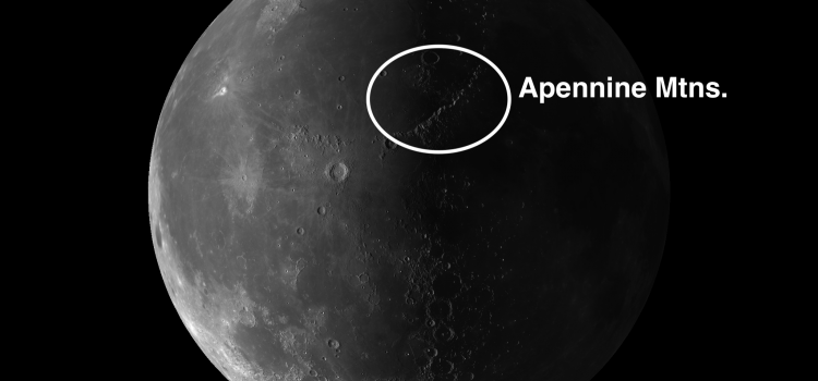 The Most Spectacular Feature on the Moon: Apennine Mountain Range
