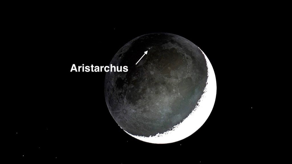 Aristarchus crater on the moon