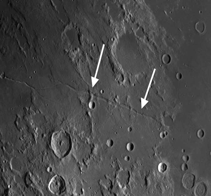 Rima Ariadaeus on the moon