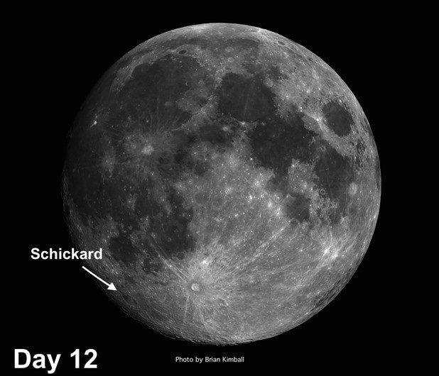 moon crater Schickard