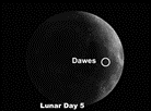 moon crater dawes