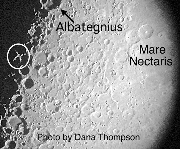 Albategnius on the moon