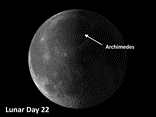 moon crater Archimedes