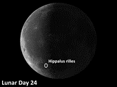 Hippalus Rilles on the moon