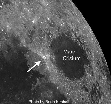 Moon Crater Proclus: One of the Brightest Spots on the Moon