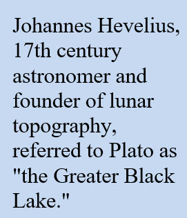 Johannes Hevelius greater black lake on the moon