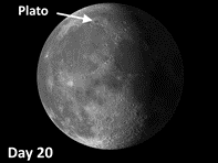 Moon crater Plato
