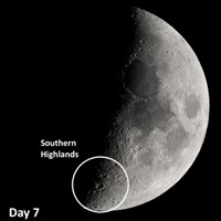 Southern Highlands on the moon