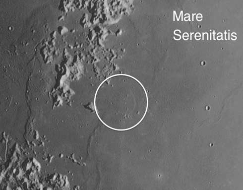 Mare Serenitatus on the moon