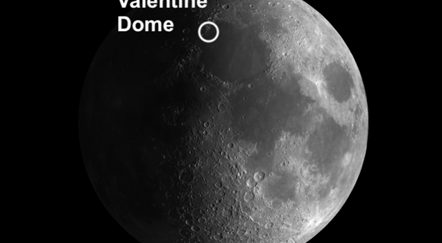 “Valentine Dome” on the Moon located near Mare Serenitatus