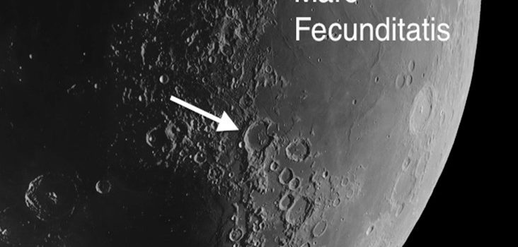 Moon Craters Taruntius and Gutenberg
