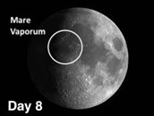 Mare Vaporum on the Moon and September Dates of Note for Space