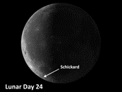 Moon Crater Schickard Has Unusual Feature