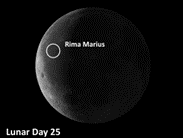 Rille Rima Marius on the Moon