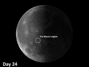 Fra Mauro region on the moon