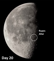 Rupes Altai: Scarp on the Moon