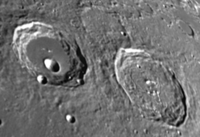 Hercules and Atlas moon craters
