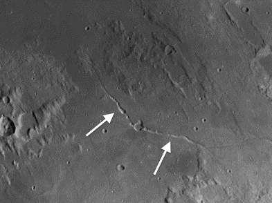 Rima Hyginus (Hyginus Rille) on the Moon