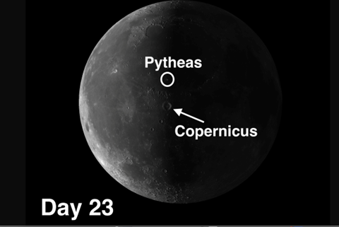 moon crater Pytheas