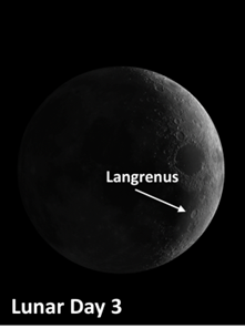 Moon Craters Langrenus and Vandelinus