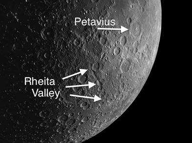 Rheita Valley – Series of Interlocking Moon Craters